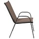 preview thumbnail 9 of 23, 3 Piece Patio Dining Set - Glass Table, 2 Flex Stack Chairs