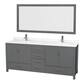 Option Dark Gray / Giotto Quartz Top / Brushed Chrome
