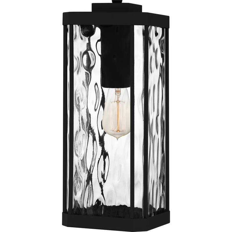 Balchier 1-Light Matte Black Outdoor Hanging Lantern
