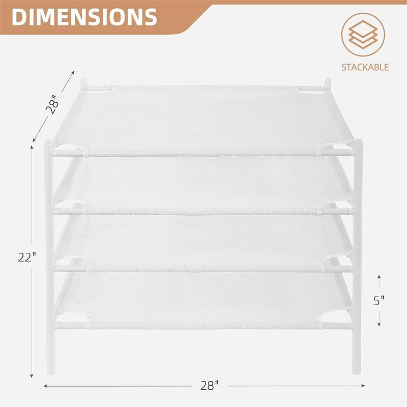 Stackable Sweater Drying Rack - 4-Pack Mesh Racks
