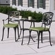 preview thumbnail 15 of 20, Nuu Garden Outdoor 3-Piece Cast Aluminum Patio Set with Cushions and Umbrella Hole