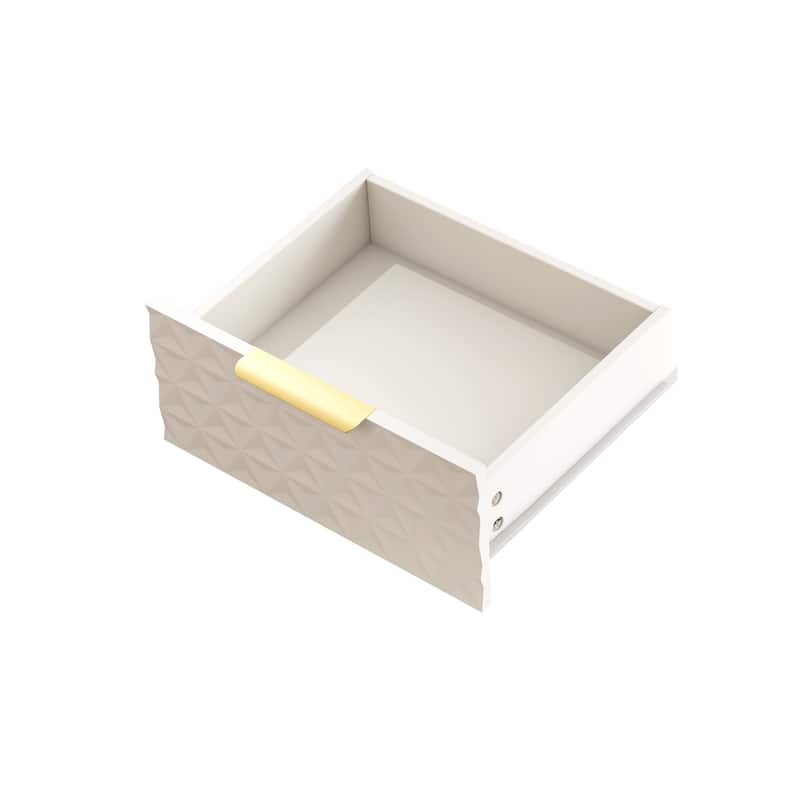 Light-Luxury Nightstand with 2 Drawers