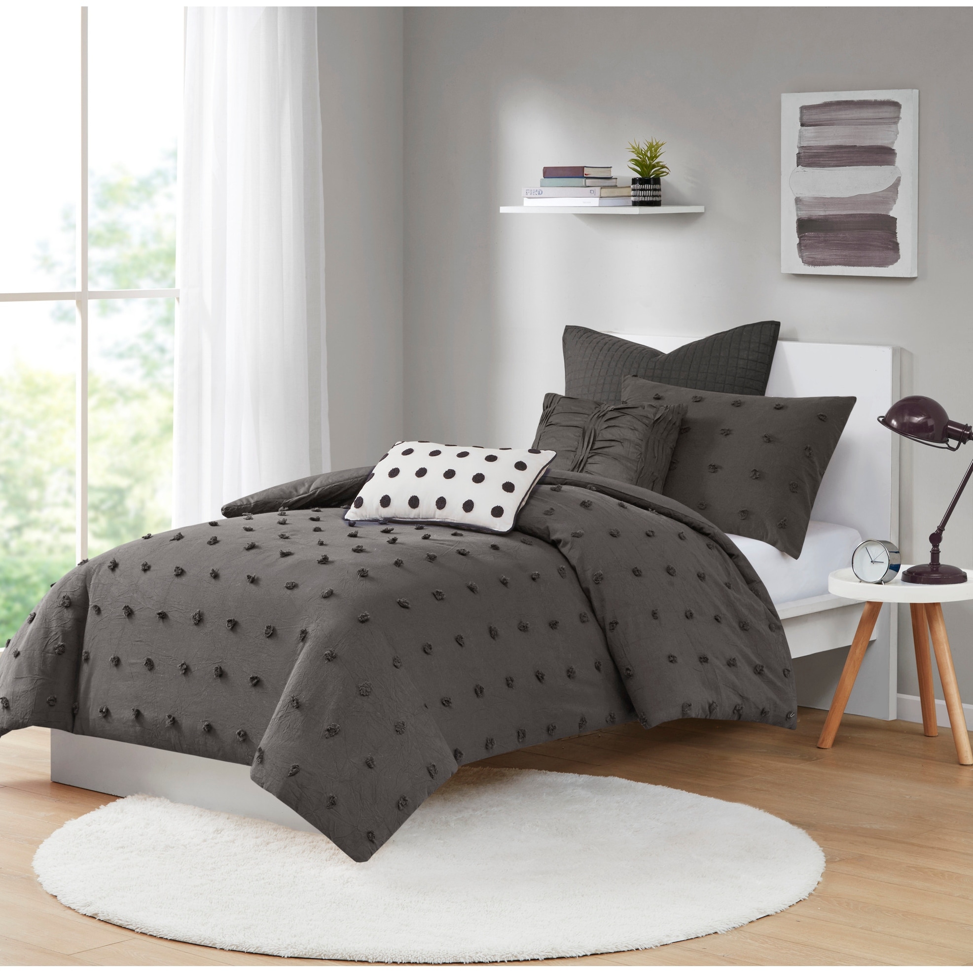 Urban Habitat Maize Cotton Jacquard Comforter Set with Euro Shams