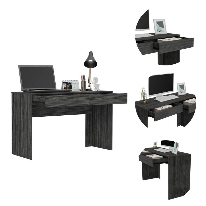 Acre 47-inch Wide Writing Computer Desk with 2 Drawers