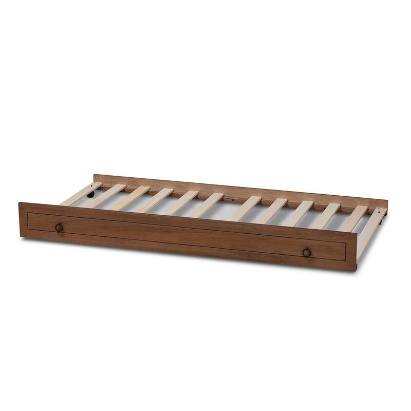 Twin Daybed - Walnut Brown Wood Daybed Frame