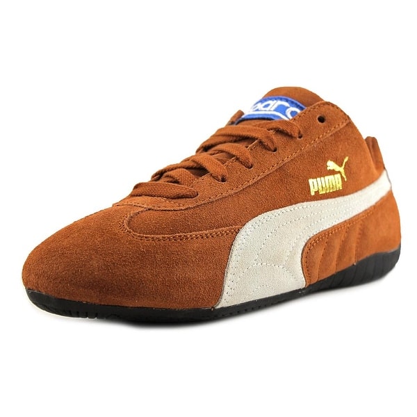 Shop Puma Speed Cat Men Round Toe Suede Brown Sneakers Overstock