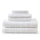 preview thumbnail 22 of 25, Martha Stewart Bedford Cottage 100% Cotton 6 Piece Towel Sets (Bath Towel/Hand Towel/Washcloth) - 6 Piece White