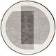 preview thumbnail 11 of 12, SAFAVIEH Audrey Klasiene Modern Contemporary Rug 6' Round - Dark Grey/Ivory - Round