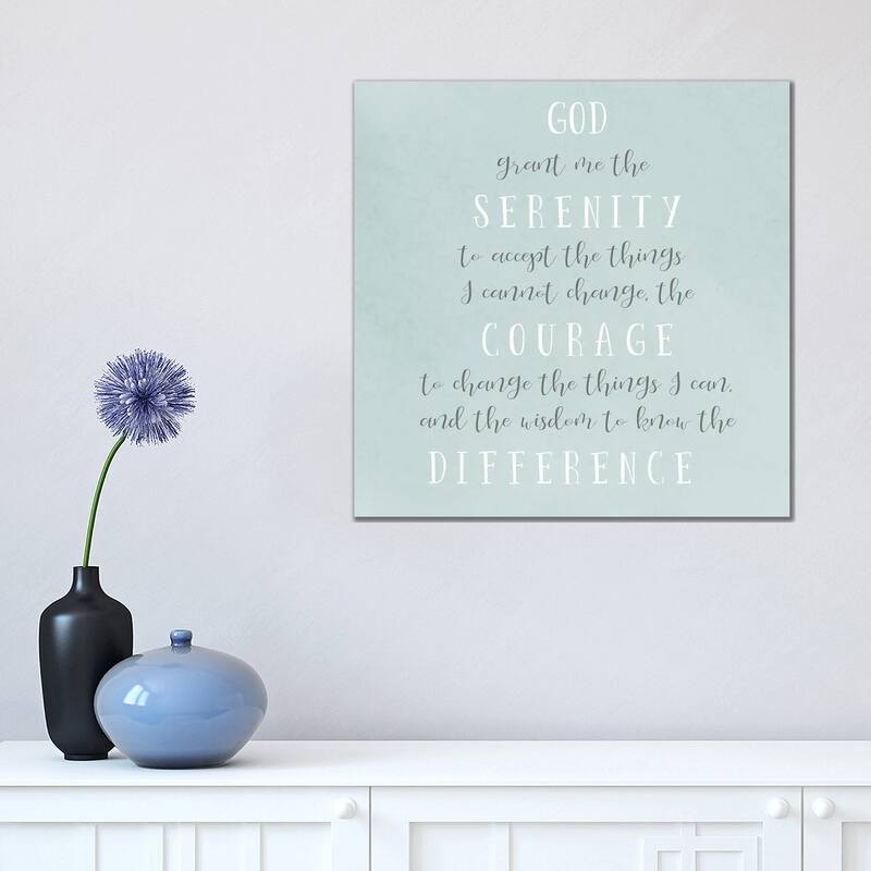 iCanvas "Serenity Prayer" by Sd Graphics Studio Canvas Print - 18x18x1.5