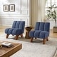 preview thumbnail 17 of 47, Art Leon Set of 2 Comfortable Armless Accent Chair Sectional