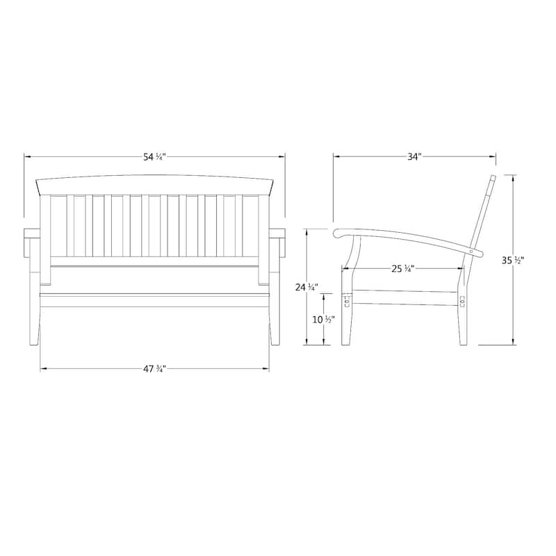 Cambridge Casual Caterina 4-piece Teak Patio Conversation Set