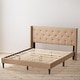 preview thumbnail 32 of 35, Brookside Isabelle Button Tufted Wingback Upholstered Bed