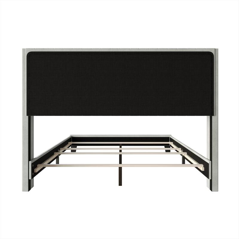 Clayfell Ashland Velvet Upholstered Panel Bed