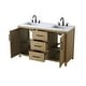 preview thumbnail 11 of 9, Elegant Lighting VF29554D Alina 54" Free Standing Double Basin Vanity