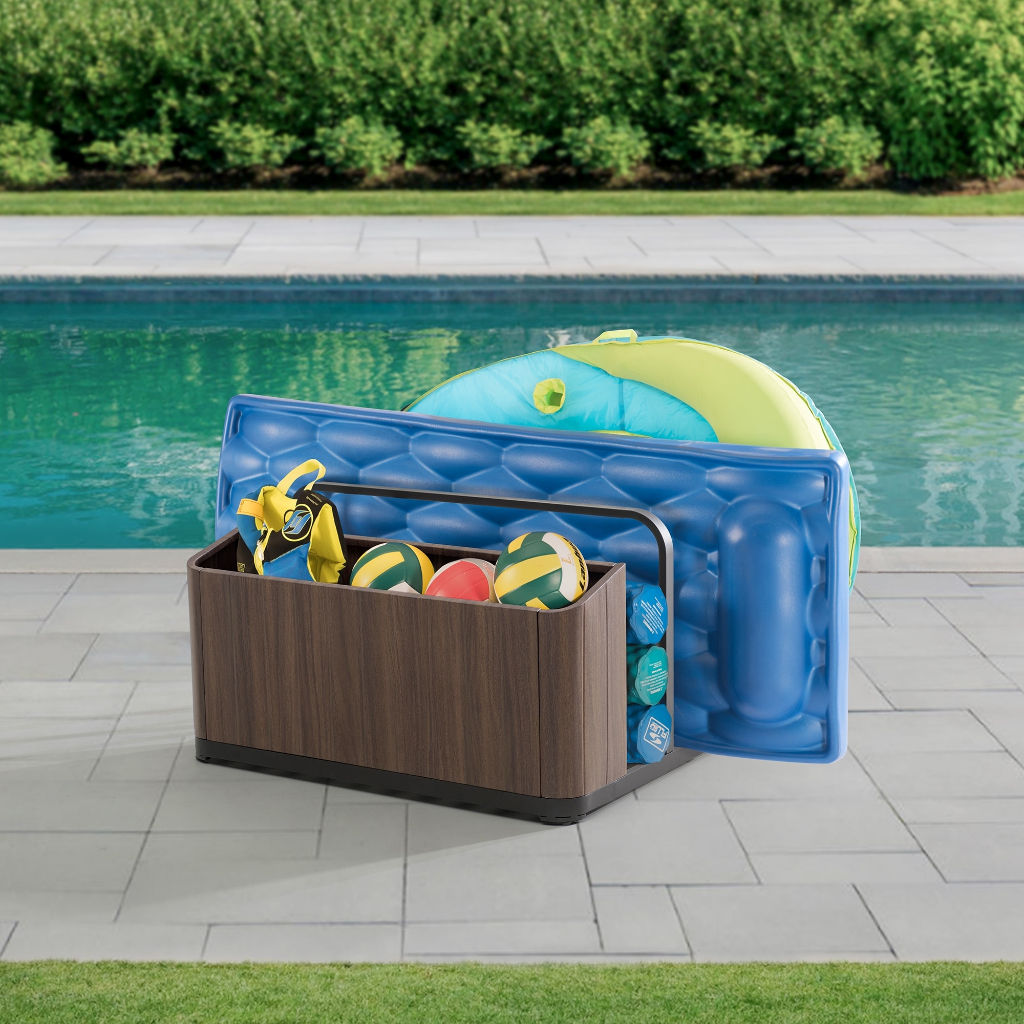 Pool toy storage deals box