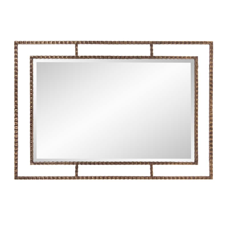 Allan Andrews Gavin Metal Framed Wall and Accent Mirror - 33H x 23W x 1D