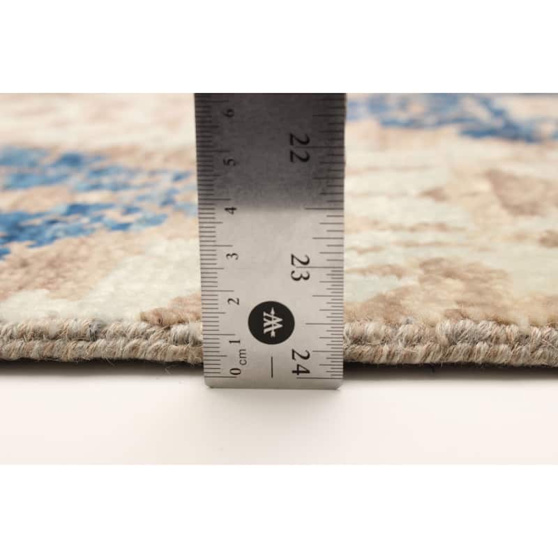 ECARPETGALLERY Hand-knotted Mystique Tan Wool Rug - 5'1 x 8'5