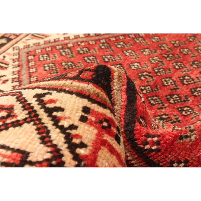 ECARPETGALLERY Hand-knotted Andelz Red Wool Rug - 3'5 x 4'9