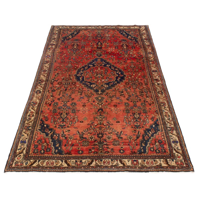 ECARPETGALLERY Hand-knotted Andelz Red Wool Rug - 5'8 x 10'8