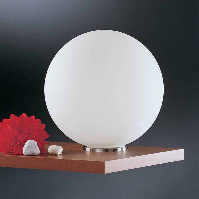 Eglo Rondo Silver 1-light 60-watt Table Lamp with Opal Glass - Silver