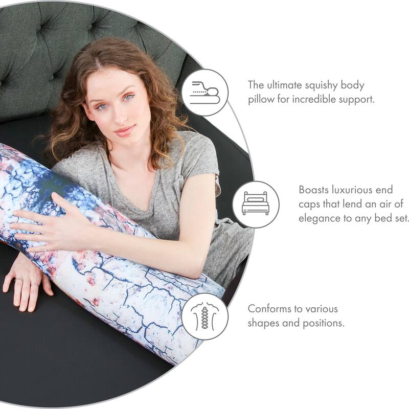 Log Cover Only - Body Pillowcase - Spandex/Nylon Blend for Silky Touch