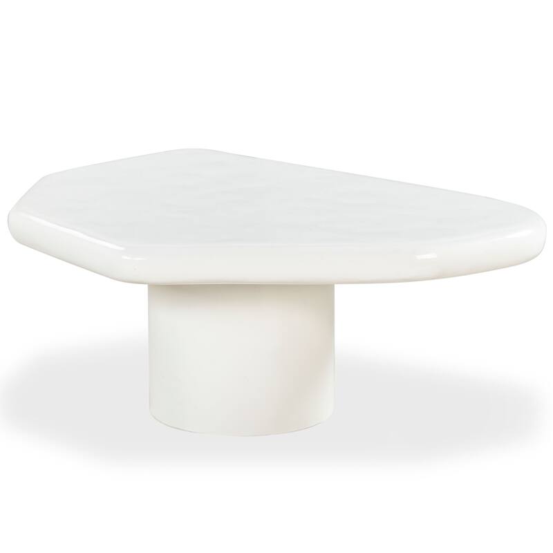 SAFAVIEH Couture Rhianna Concrete Coffee Table - 35"W x 28"D x 14"H