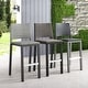 preview thumbnail 1 of 24, Plymouth Patio Aluminum 30-inch Outdoor Wicker Bar Stools (Set of 4) by Coruvs