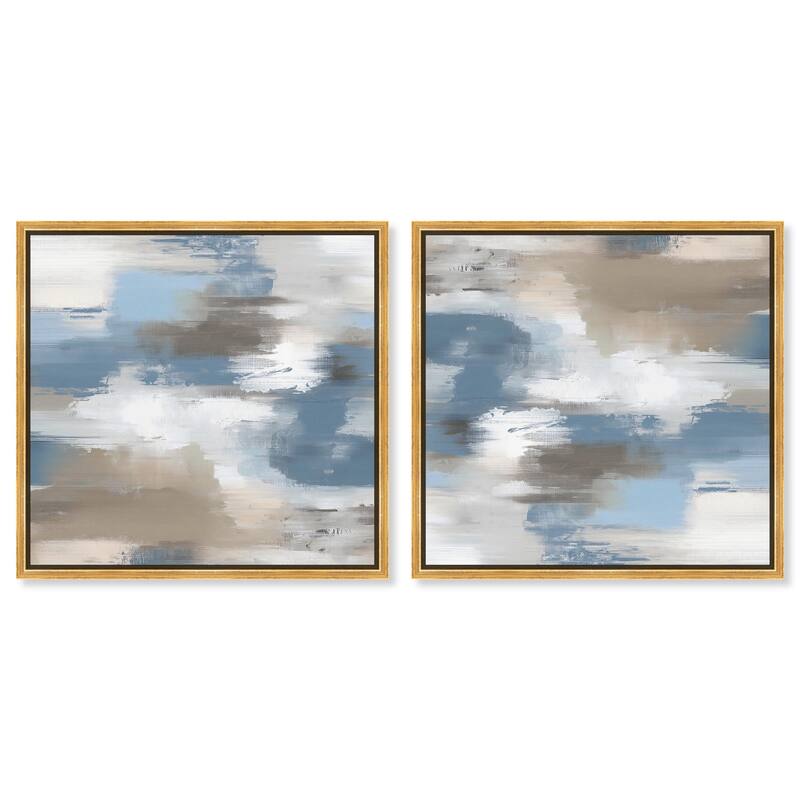 Beige and Cream II Canvas by Art Remedy - 20" x 24" - Silver