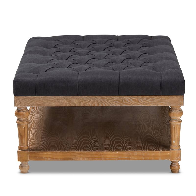 The Gray Barn Windy Ridge Modern and Rustic Cocktail Ottoman
