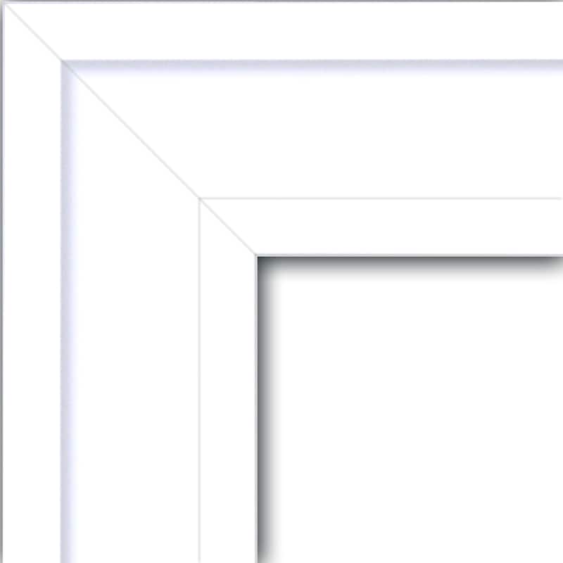 Amanti Art Craftsman White Framed Dry Erase Magnetic Board