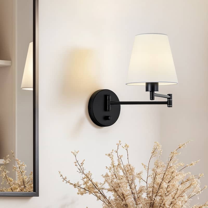 CO-Z Plug-in Swing Arm Wall Mount Sconce