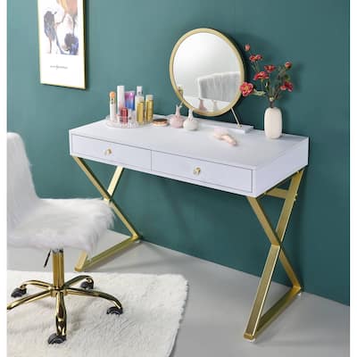 Charming Vanity Desk with Multiple Functionalities and Exquisite Design