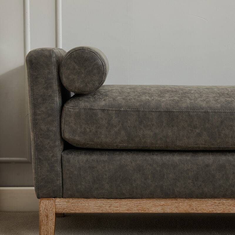 66.34"W Elegant Upholstered Bench