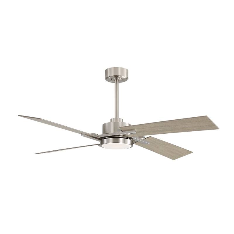 MLiAN 56 In./ 72 In. 4 Plywood Blades Indoor LED Light Ceiling Fan with Remote...