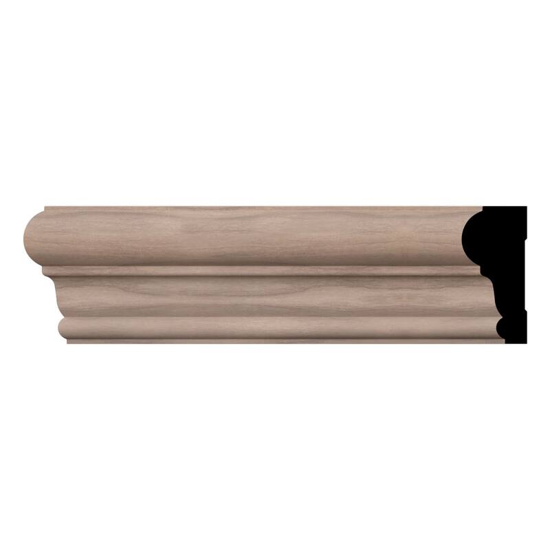 WM392 1-in D x 2-3/8-in W x 96-in L Americraft Solid Hardwood Stain Grade Chair Rail Moulding - Walnut