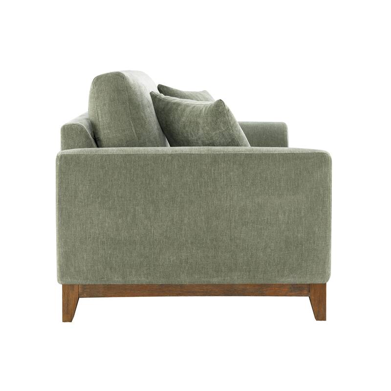Furniture of America Lurek Mid Century Modern OEKO TEX Chenille Loveseat
