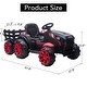 preview thumbnail 7 of 11, 12V Kids Ride On Tractor with Trailer, Battery Powered Electric Vehicles Toy