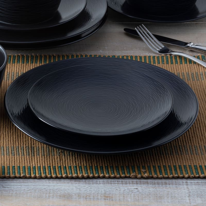 Noritake Colorscapes Swirl Set Of 4 Coupe Dinner Plates, 11"