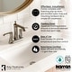 preview thumbnail 31 of 32, Karran Woodburn Two-Hole 2-Handle Bathroom Faucet with Matching Pop-Up Drain