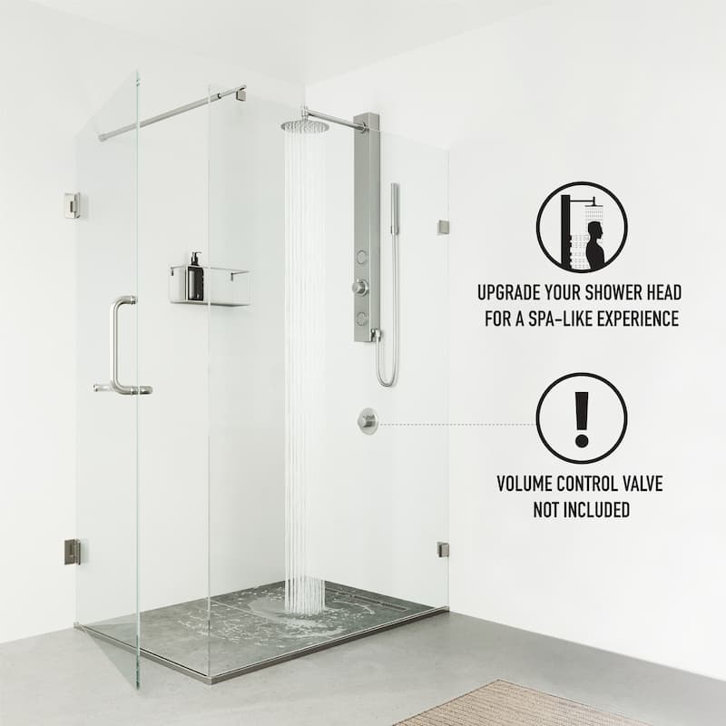 VIGO Gardenia 39" H x 4" W 2-Jet Shower Panel with Round Shower Head