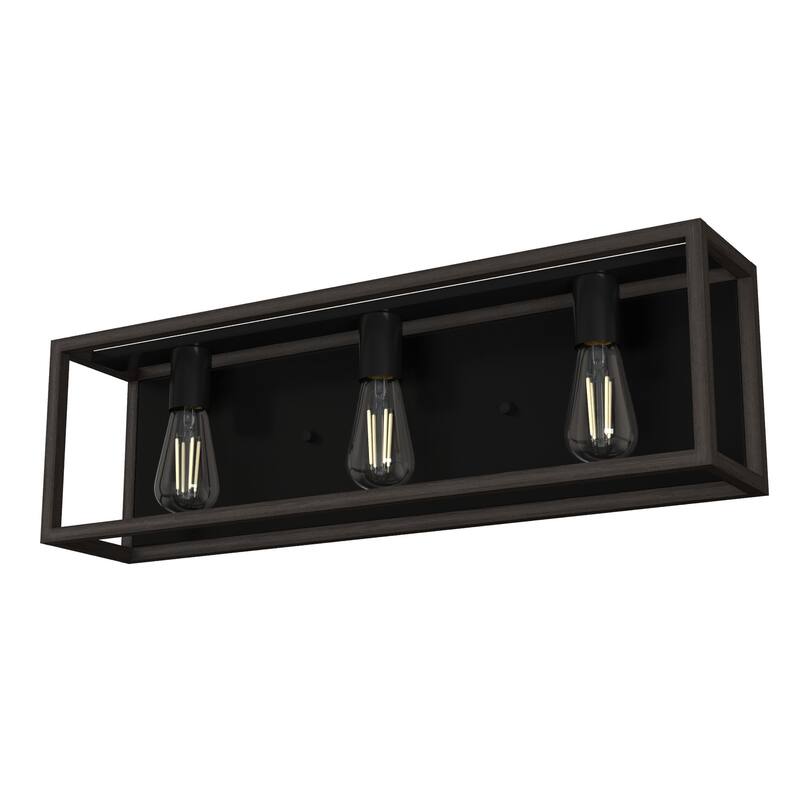 Hunter Squire Manor 3-Light Vanity - Modern Farmhouse, Transitional - Damp Rated!