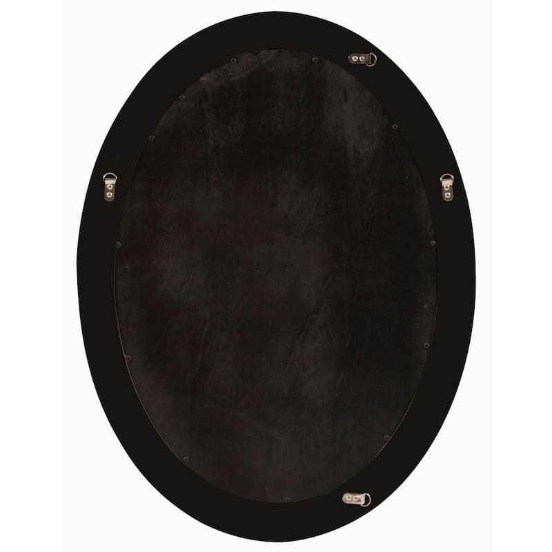 Allan Andrews George Oval Matte Black Wall Mirror