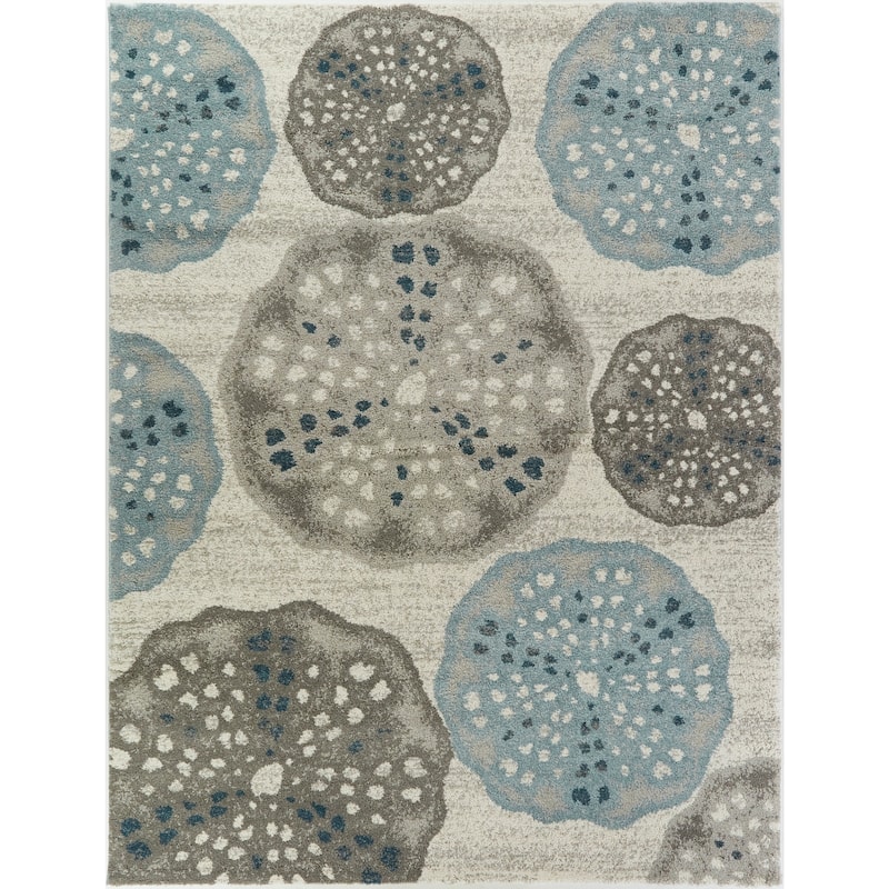 York Coastal Area Rug - 5'3" x 7'
