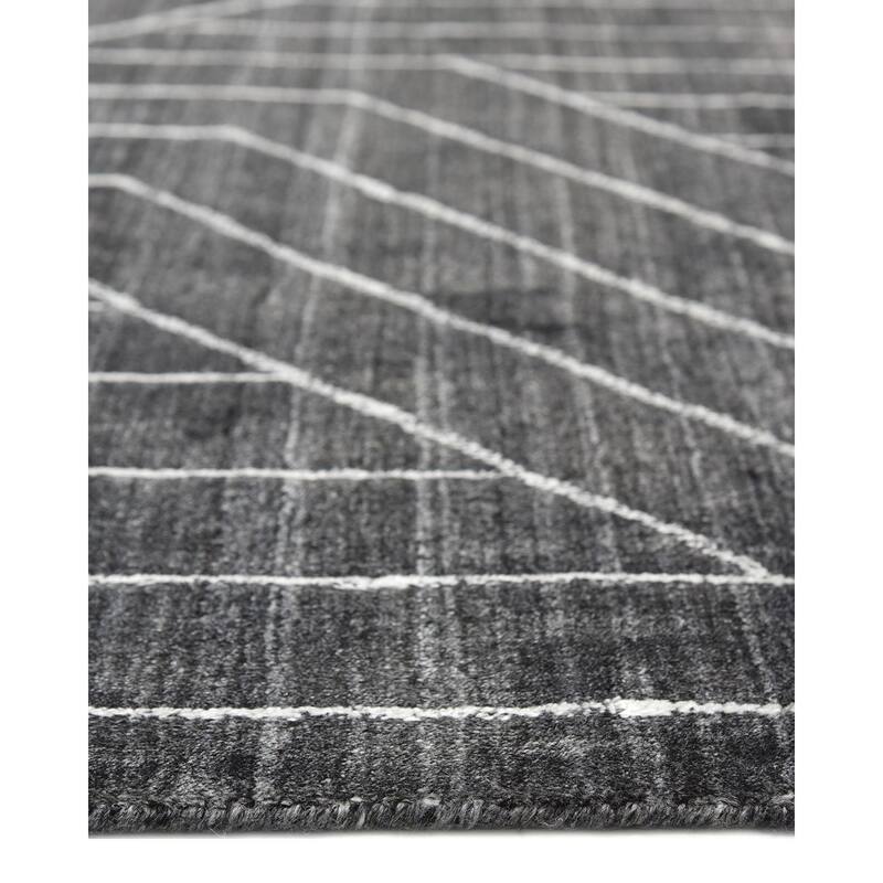 Overton Handmade Modern Contemporary Geometric Area Rug
