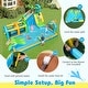 preview thumbnail 31 of 30, Costway Inflatable Water Park Bounce House with Climbing Wall Two