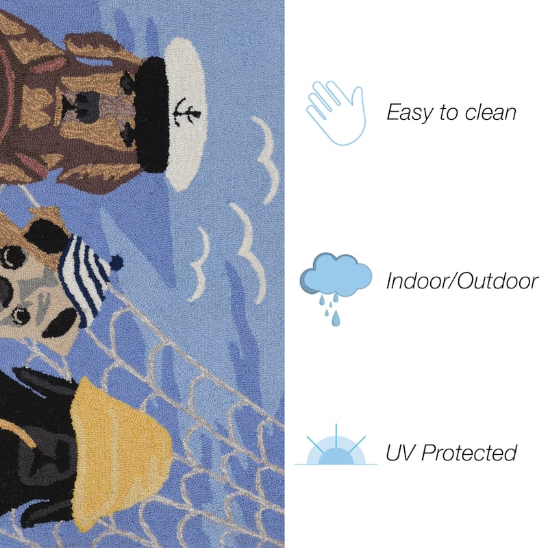 Liora Manne Frontporch Arrf Ye Mateys Indoor/Outdoor Rug