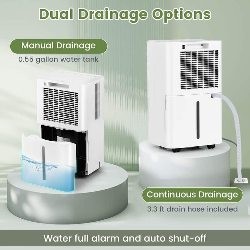 Costway 32 Pints Dehumidifier Portable Dehumidifier with 3-Color - See Details