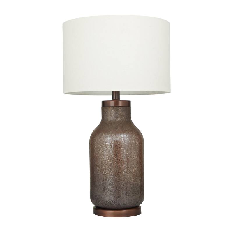 Glass Speckled Room Table Lamp - Brown - Roche River Decor