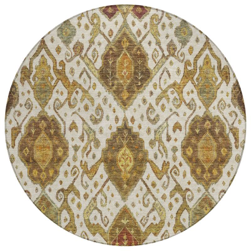 Machine Washable Indoor/ Outdoor Traditional Venetian Chantille Rug