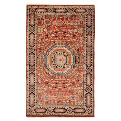 ECARPETGALLERY Hand-knotted Jules Serapi Red Wool Rug - 5'0 x 8'2